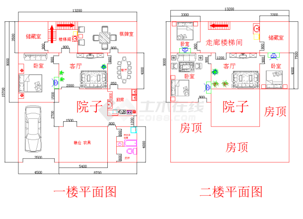 三套新农村建房平面图-图一