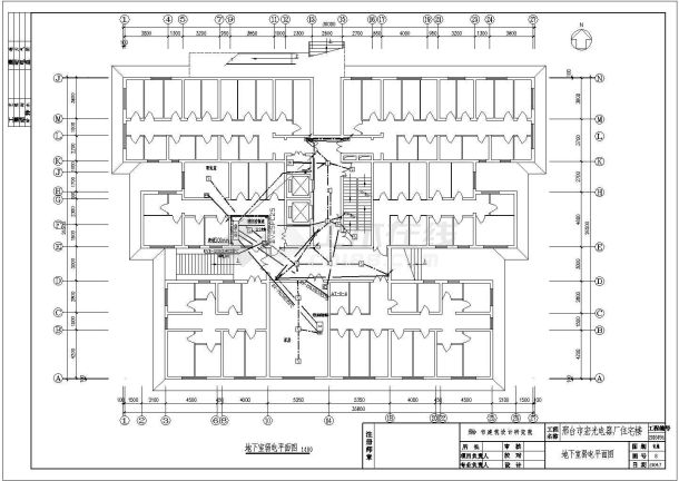 某十七层住宅楼电气设计CAD施工图纸-图二