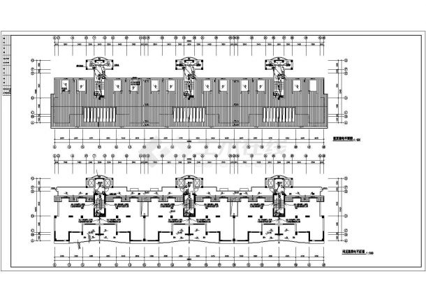 二类高层住宅电气设计CAD施工图纸-图一