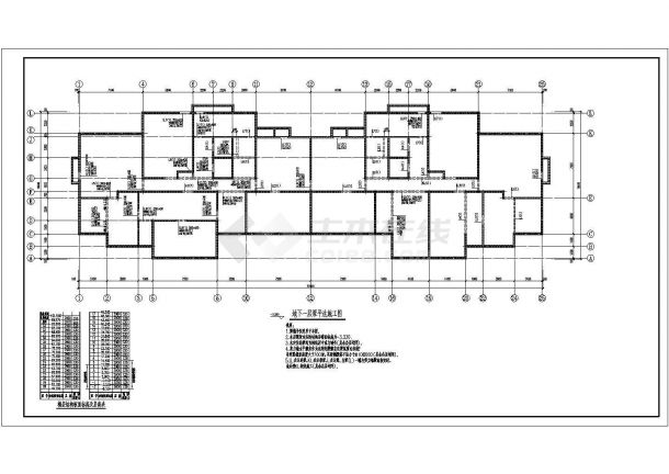 某地35层剪力墙结构住宅全套结构施工图-图二