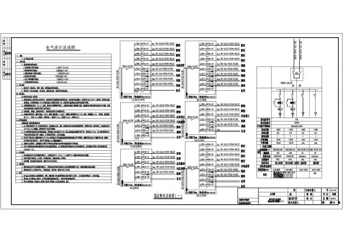 办公楼全套电气设计及施工方案CAD图纸_图1