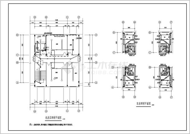 办公楼电气系统设计方案及施工全套CAD详图-图二