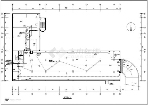 办公楼弱电设计方案及施工全套CAD图纸-图一