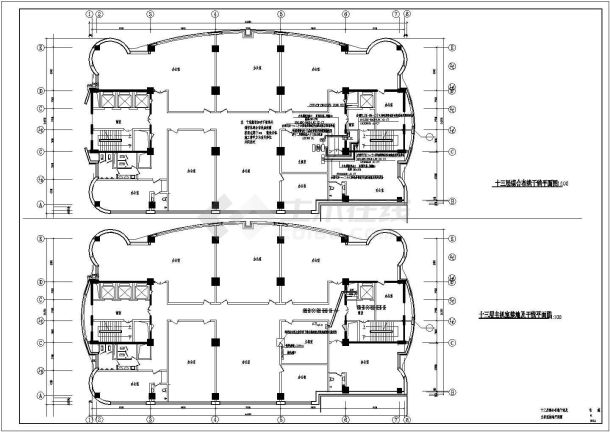 二十五层办公楼电气设计方案及施工全套CAD图纸-图二