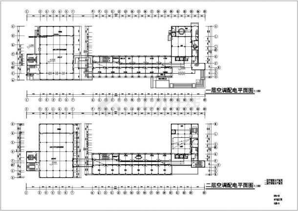 交警办公楼电气设计方案全套CAD平面图-图一