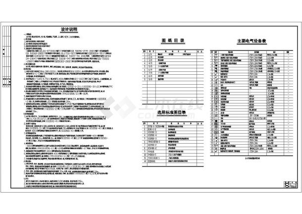 某地多层住宅楼电气设计方案CAD施工图-图一