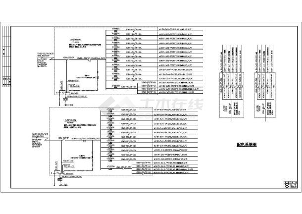 某地多层住宅楼电气设计方案CAD施工图-图二