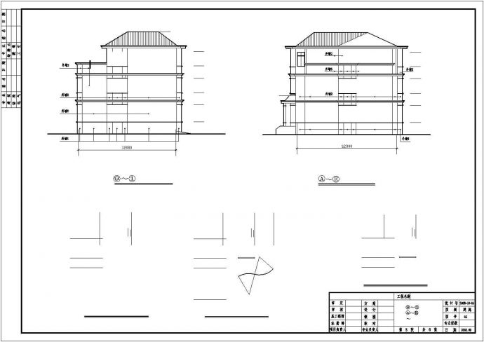 某10.5x12.3米别墅结构详细施工图_图1