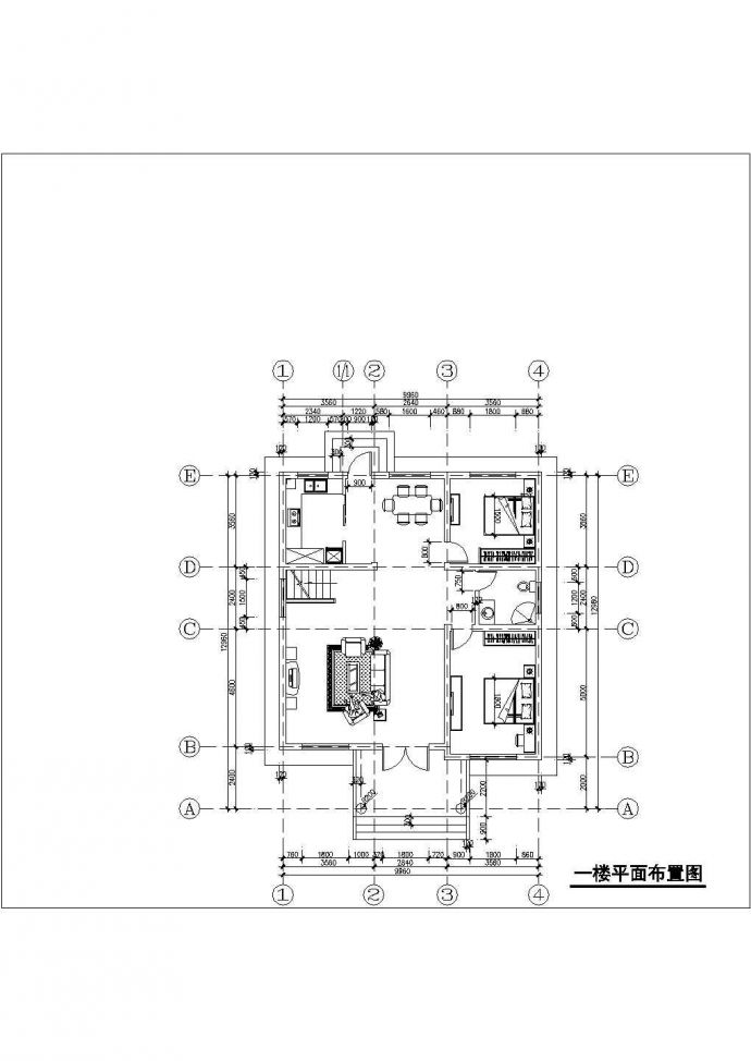 某三层独栋别墅建筑结构及水电全套设计图_图1