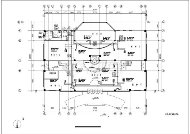 某办公楼全套中央空调CAD设计详情图-图二
