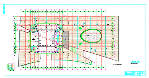 某地金陵图书馆建筑设计方案CAD图-图一