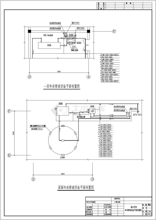 某大型保健品厂空调全套施工CAD设计图纸-图一