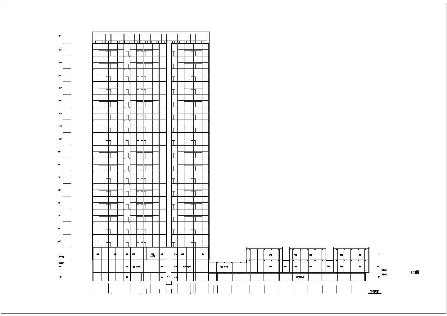 某SOHO公寓建筑设计平面图