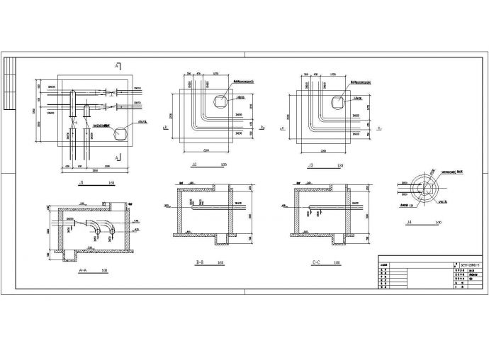 某小区采暖CAD外网施工详情图纸_图1