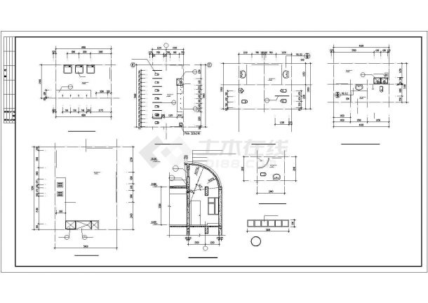 某地幼儿园建筑施工图纸（标注详细）-图一