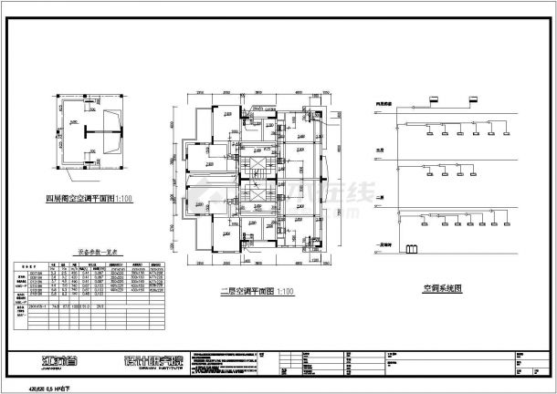 全套别墅中央空调通风施工CAD详图-图二