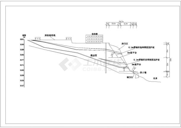 边坡工程初步设计阶段滑坡治理措施图纸-图二