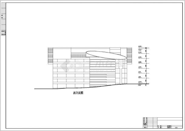 某购物中心初步建筑设计CAD施工方案图-图二