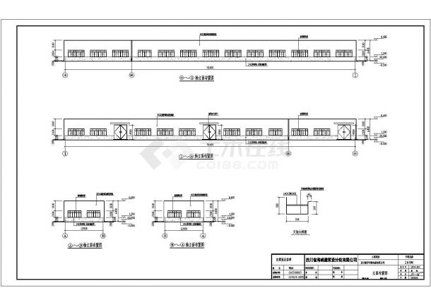 某包装有限公司钢结构厂房设计图（含建筑设计）-图二