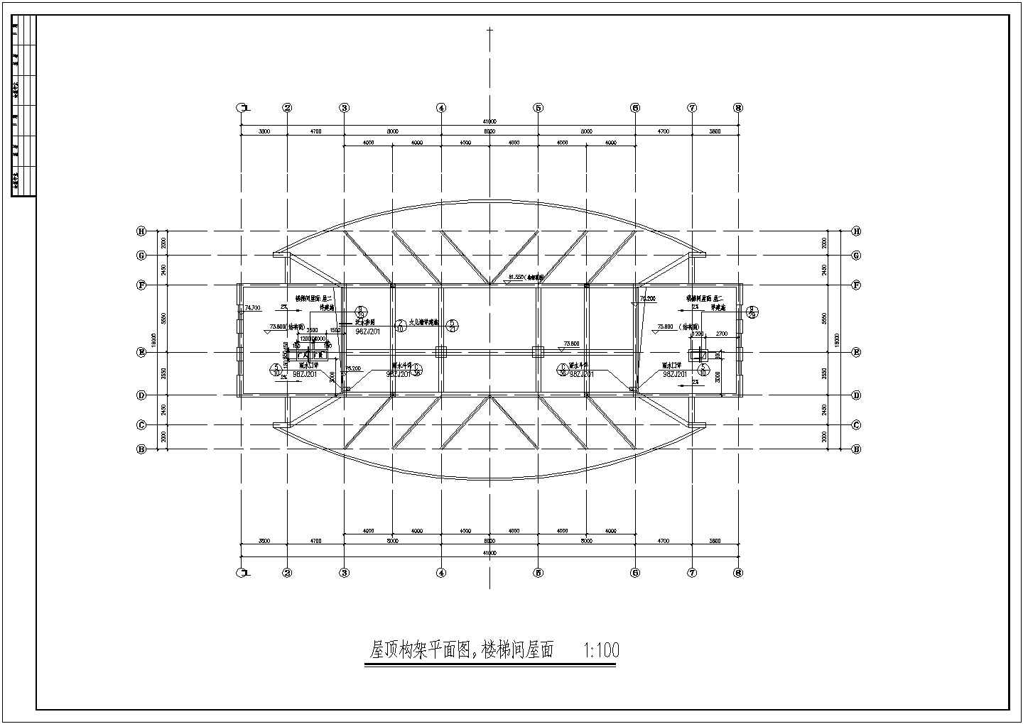 某地18层高层办公建筑CAD设计施工图