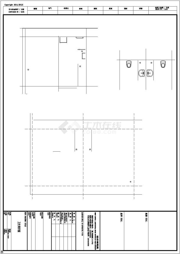 某古建筑管理用房建筑设计CAD设计施工图-图一