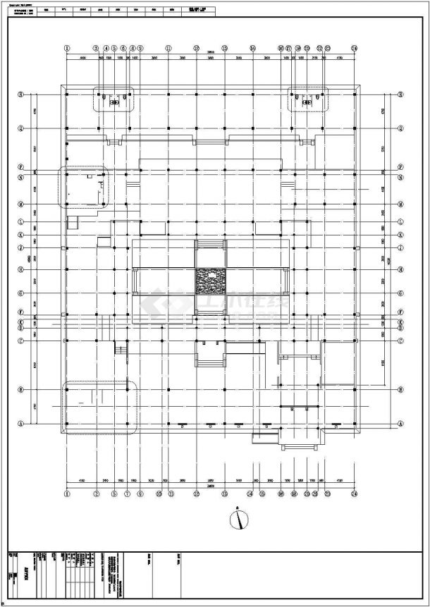 某古建筑管理用房建筑设计CAD设计施工图-图二