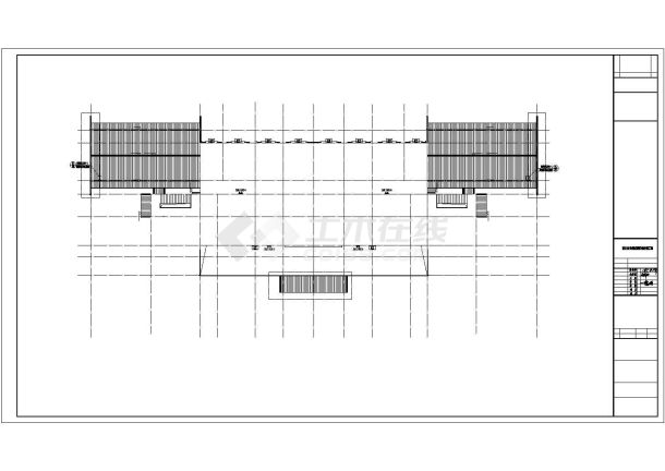 某殡仪馆多栋仿古建筑CAD设计施工图-图二