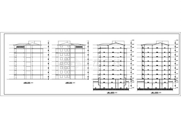 某地区小型住宅楼建筑设计施工方案图-图二