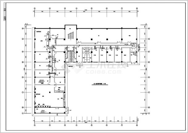 某招待所综合楼空调系统cad设计平面施工图-图二