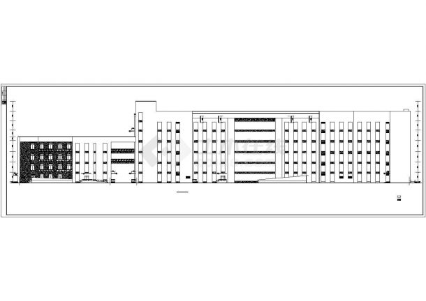 某地六层框剪结构监控指挥调度楼建筑施工图-图二