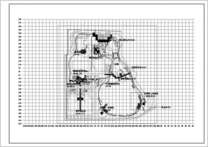 一套别墅区景观方案施工说明详细图纸_图1