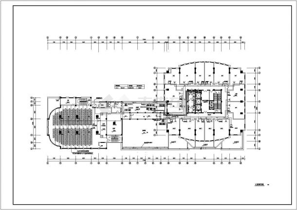 商务楼屋顶VRV室外机cad布置平面施工设计图-图二