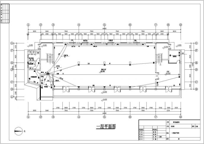 某物流园办公楼电气设计方案方案全套CAD图纸_图1