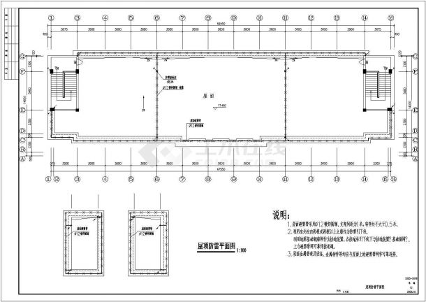 南方某多层电信办公楼电气设计全套CAD详图-图二