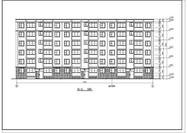 某地六层砖混结构廉租房建筑设计施工图-图一