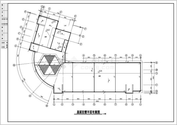 营业办公楼电气施工设计方案全套CAD图纸-图一