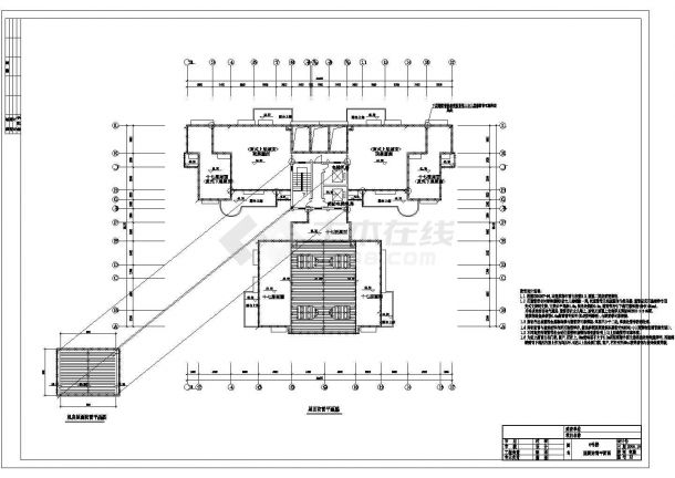 某小区十八层住宅楼电气设计CAD施工图-图二