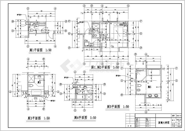 某地两层异形柱框架结构别墅建筑施工图-图二