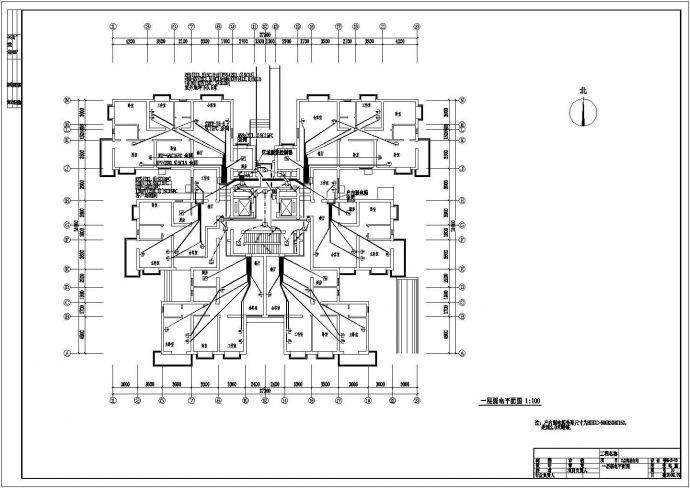 某三十层住宅电气设计CAD施工图_图1