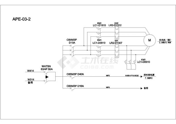 还建综合楼电气设计方案全套CAD详图-图二
