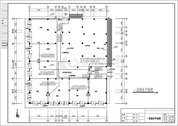 某地商住楼公寓电气设计CAD施工图-图一