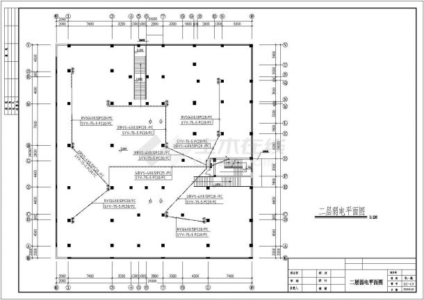 某地商住楼公寓电气设计CAD施工图-图二