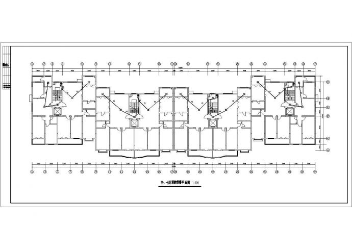十二层商住楼强电气设计CAD施工图_图1