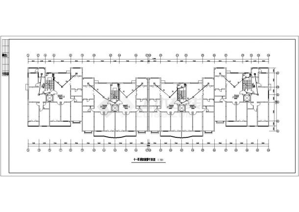 十二层商住楼强电气设计CAD施工图-图二