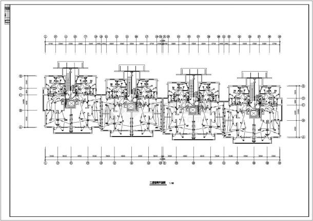 某十二层住宅楼电气设计CAD施工图纸-图二
