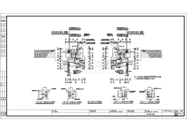 十二层住宅电气设计全套CAD施工图-图二