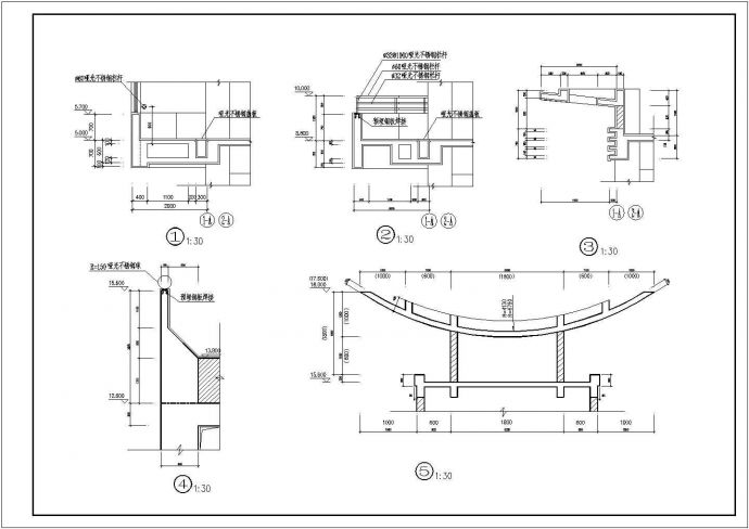 新铺位小商品市场建筑施工CAD设计图纸_图1