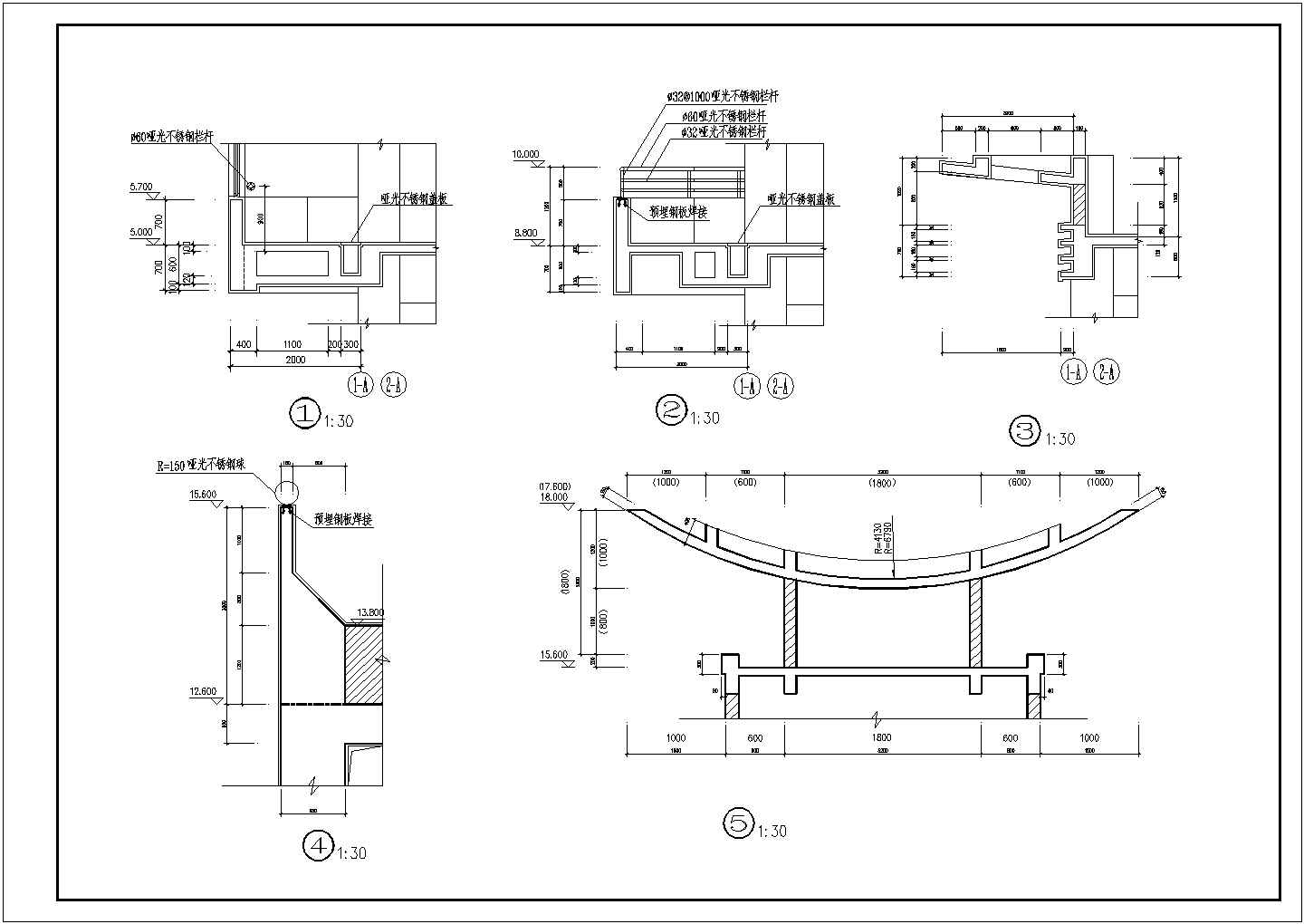 新铺位小商品市场建筑施工CAD设计图纸