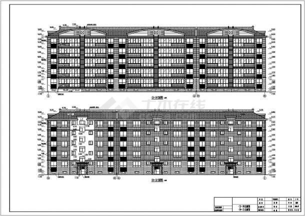 山东五层砖混结构住宅楼建筑设计施工图-图一