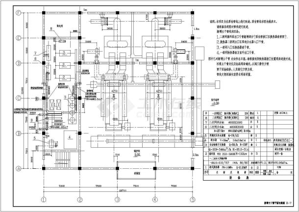 直供锅炉房改换热站工程设计施工图纸-图一